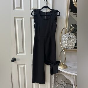 Womens, cropped, flare, romper.